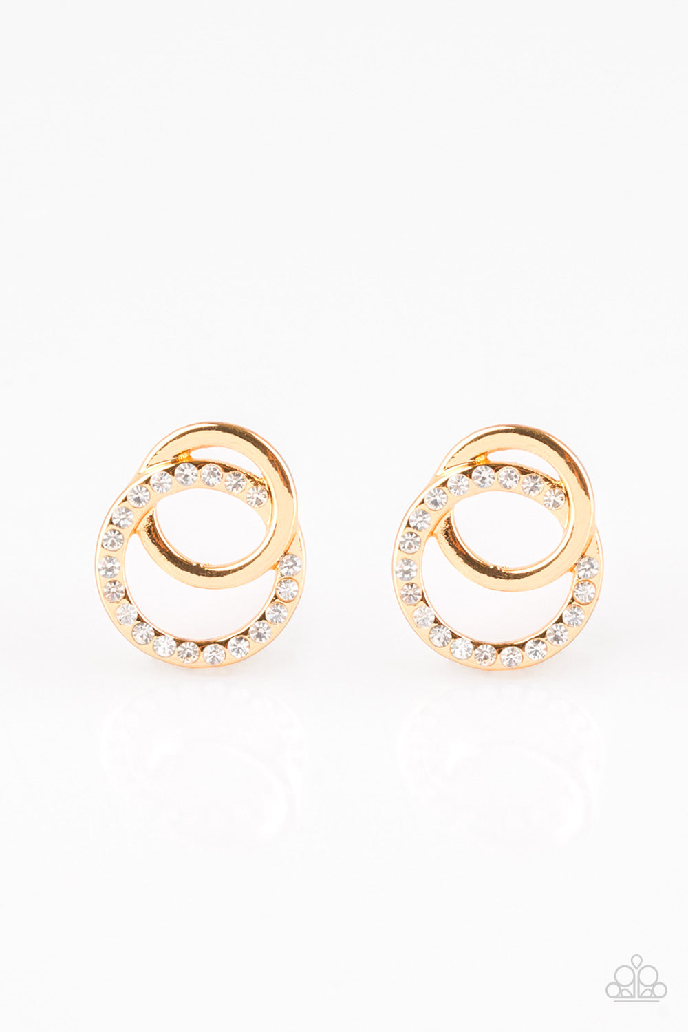 Paparazzi  In Great Measure – Gold   Post Earrings