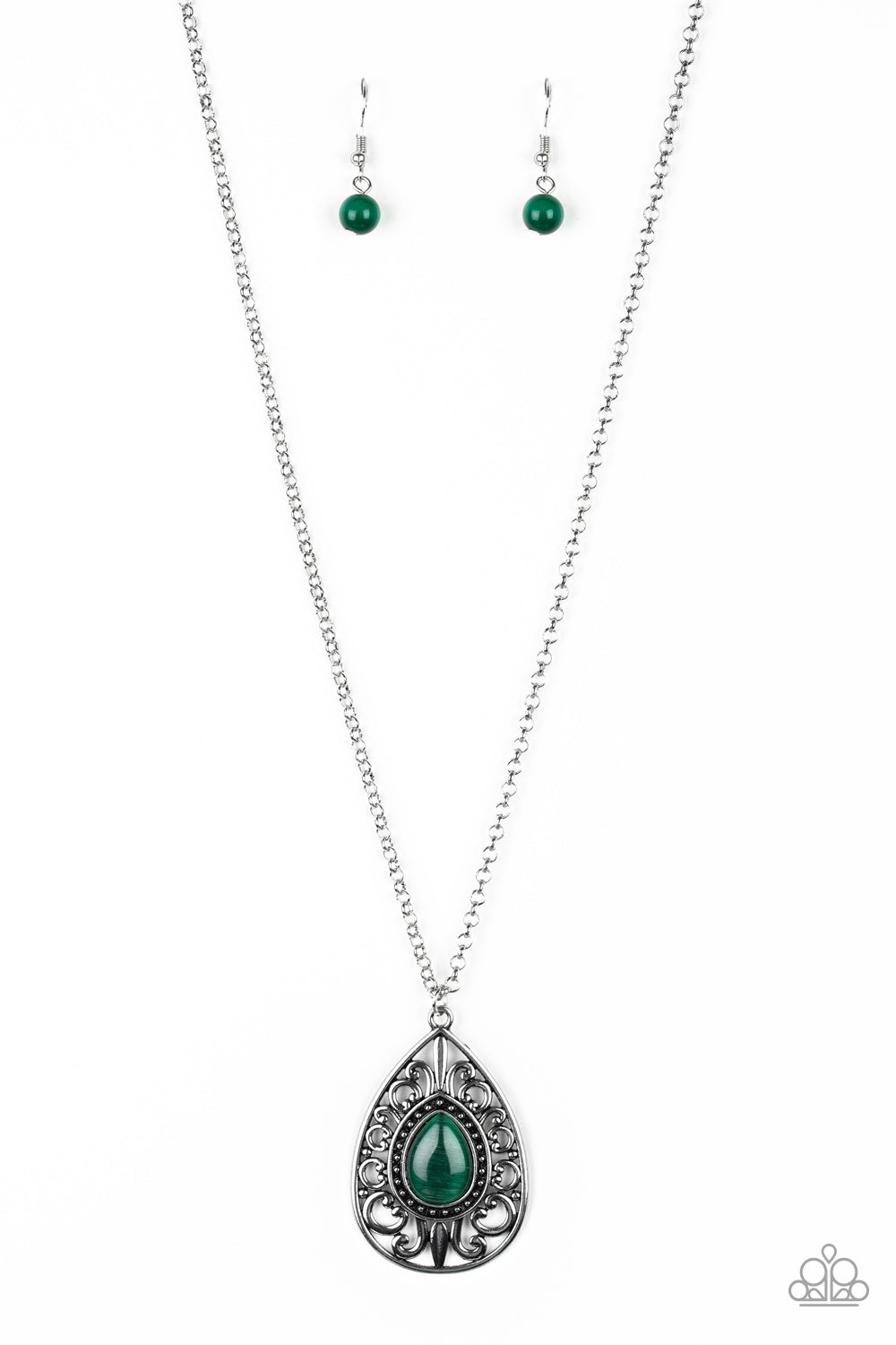 Paparazzi  Modern Majesty – Green   Necklace