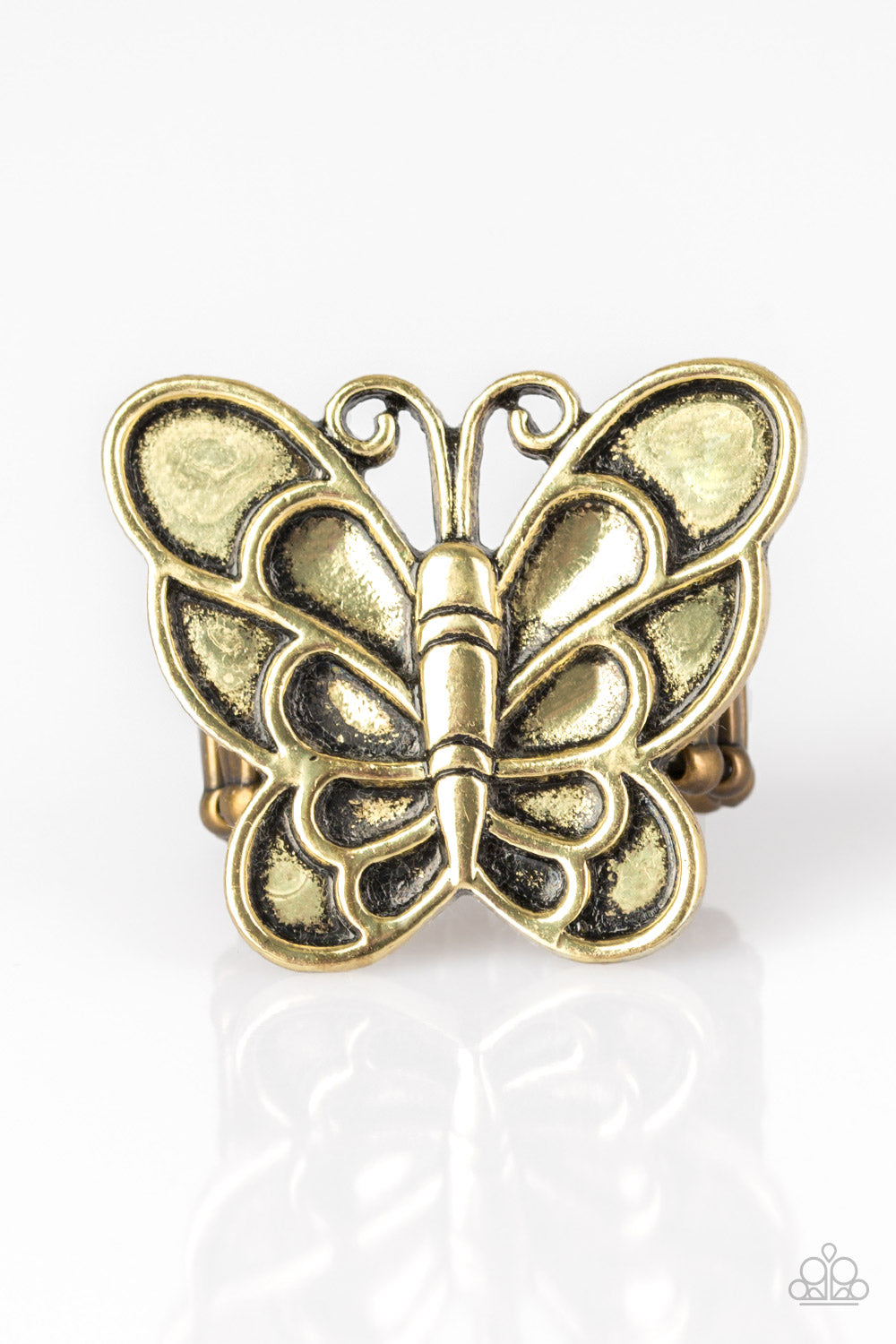 Paparazzi  Sky High Butterfly – Brass   Ring